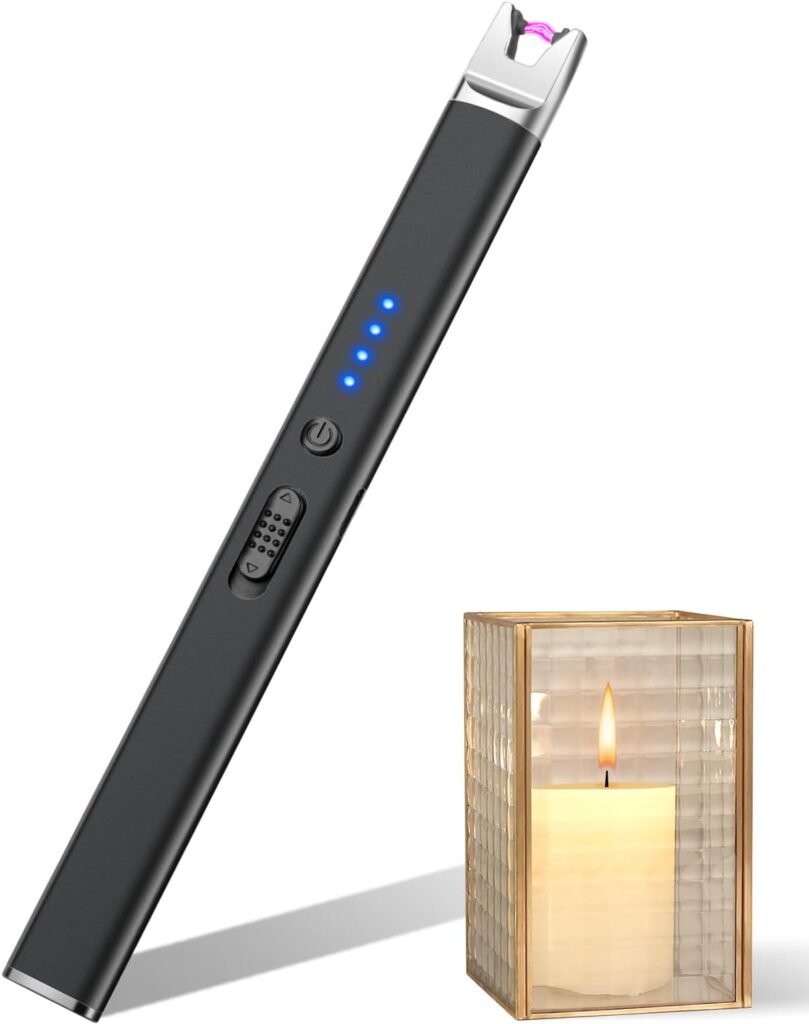 Electric Candle Lighter USB C Rechargeable BBQ Lighter Long Reach, Electronic Ar…