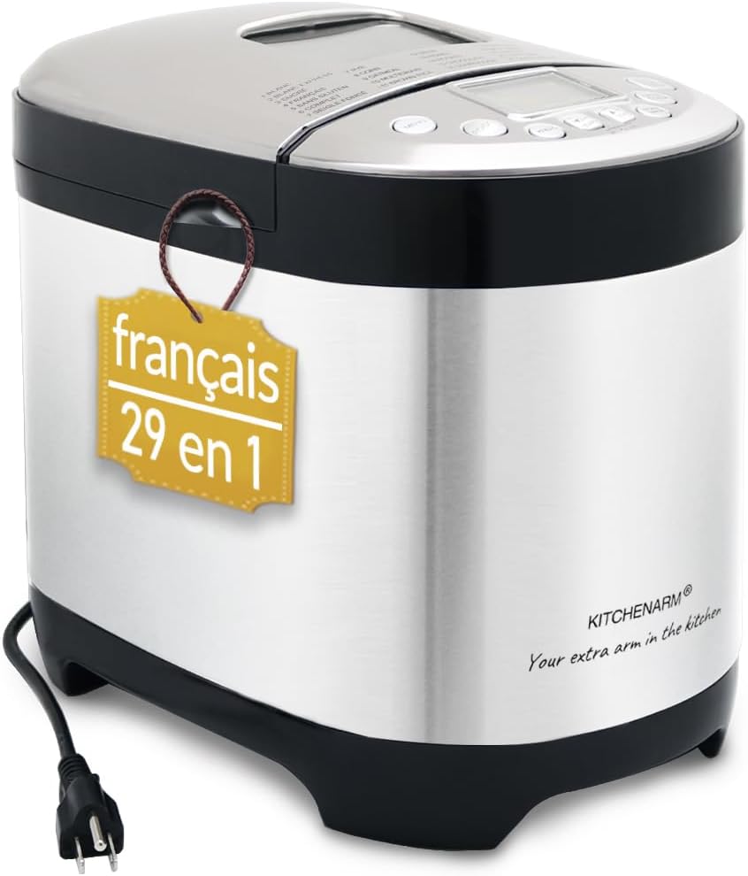 KITCHENARM 29 en 1 Machine à pain intelligente avec une interface utilisateur et une documentation 1…