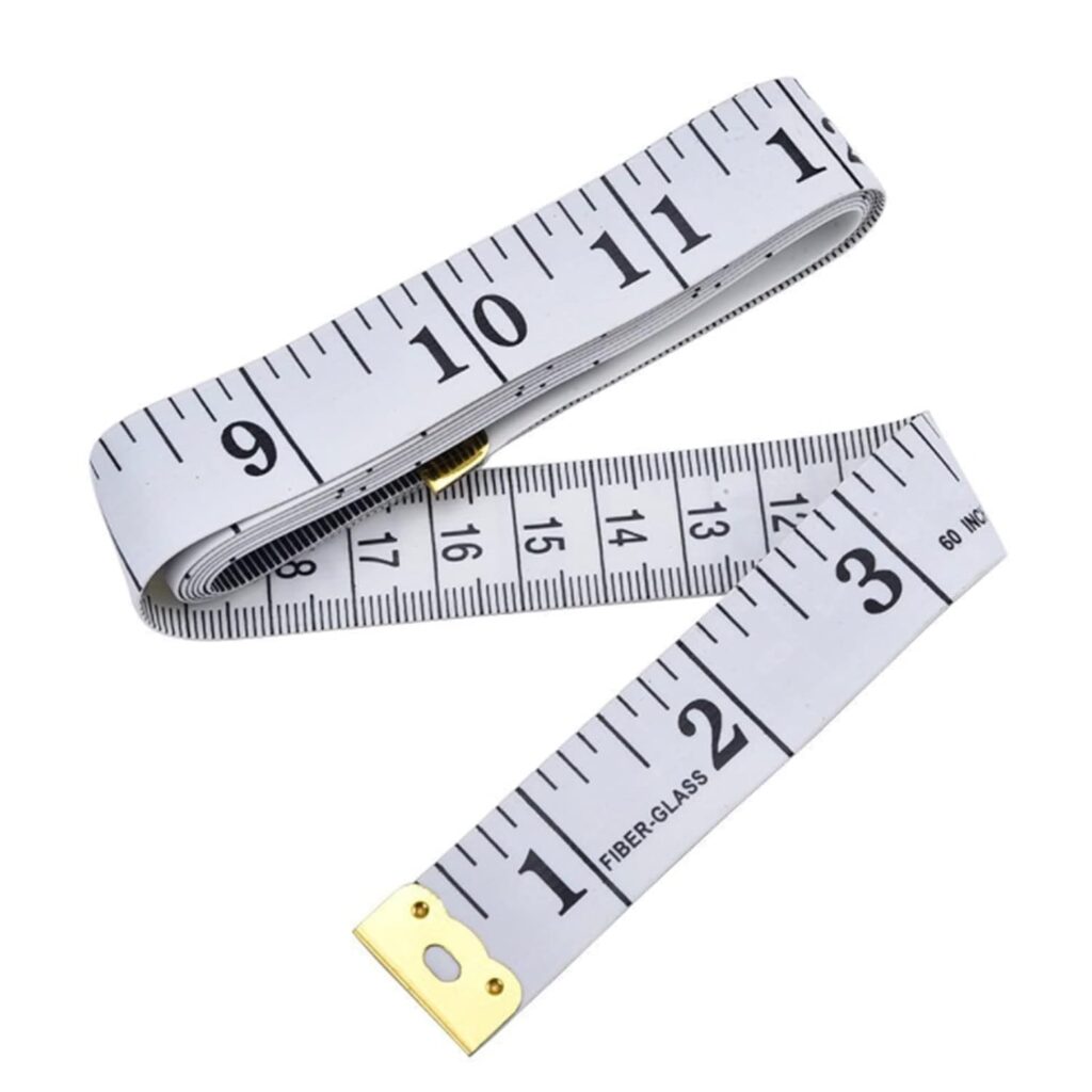 Body Measuring Tape, 1.5m/60in Measuring Tape for Body Measurements, White