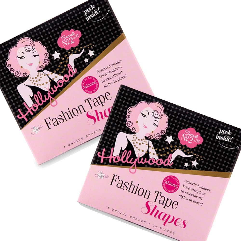 Hollywood Fashion Secrets Fashion Tape, Shapes, Clear, 48 Count