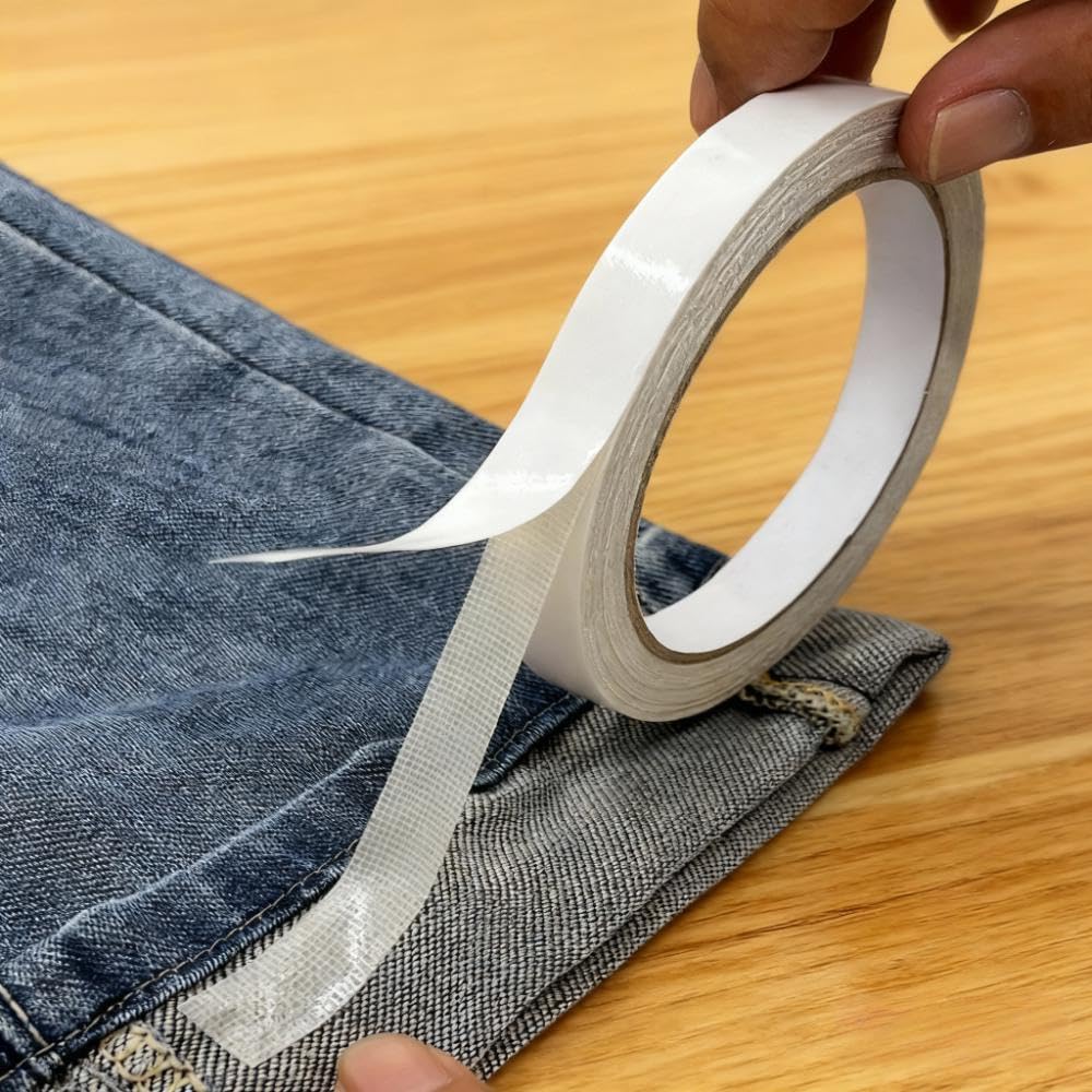 Double Sided Tape for Clothes, 1/2” x 40 FT Hemming Tape for Pants
