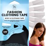 Fashion Clothing Tape, Double Sided Adhesive, Waterproof, 100 Strips