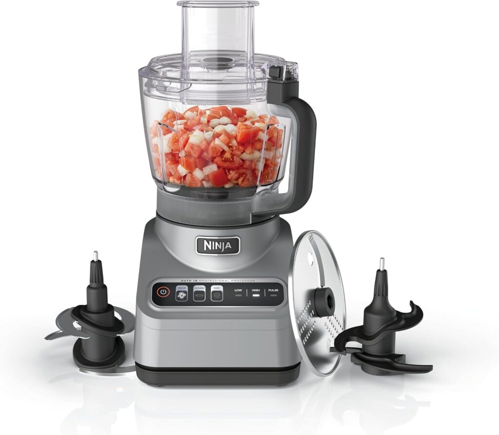Ninja Professional Plus Food Processor 850-Watts With Auto-iQ Preset Programs Chop Puree Dough Slice…