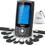 Belifu Dual Channel TENS EMS Unit 24 Modes Muscle Stimulator for Pain Relief
