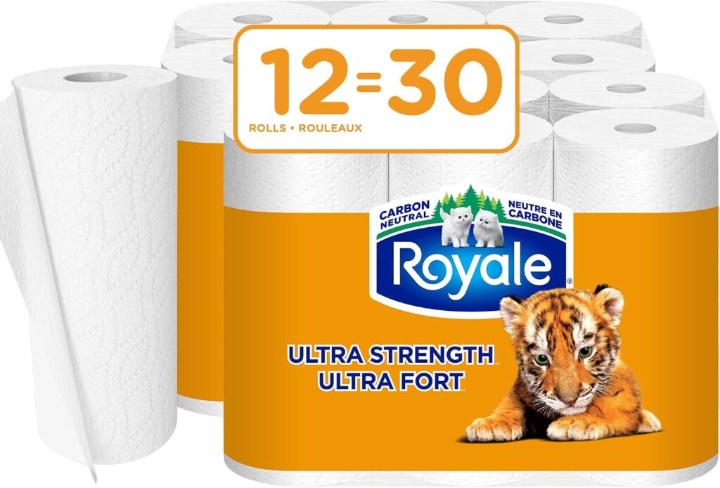 Royale Ultra Strength Paper Towel, 12 Equal 30 Rolls, 123 Sheets per Roll