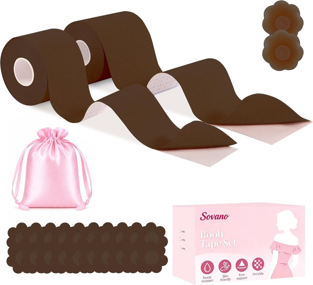 Sovano Boob Tape Set for Lift Support, Boobtapes A-G Cup for Push up