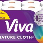 Viva Signature Cloth Paper Towels, 8 Family Triple Rolls, 141 Sheets/Roll
