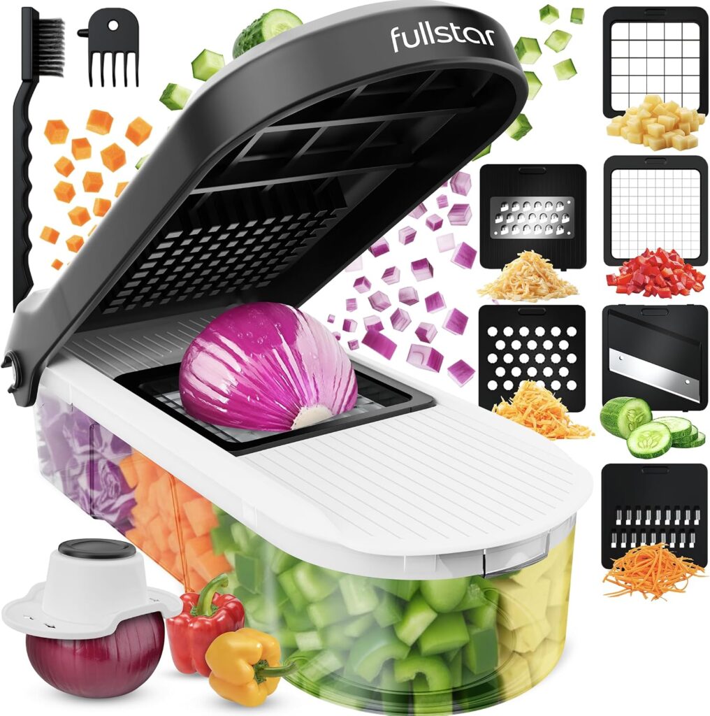 Fullstar Pro Core – Vegetable Chopper & Mandoline Slicer – 6 Blades