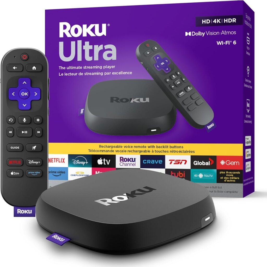 Roku Ultra 2024 | The Ultimate Streaming Player – 4K Streaming Device with HDR10…